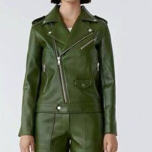 NEW DEADWOOD river cactus‎ jacket in green fabrication Women's Size 4